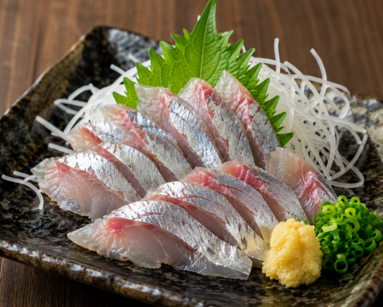 マアジのアジの刺身