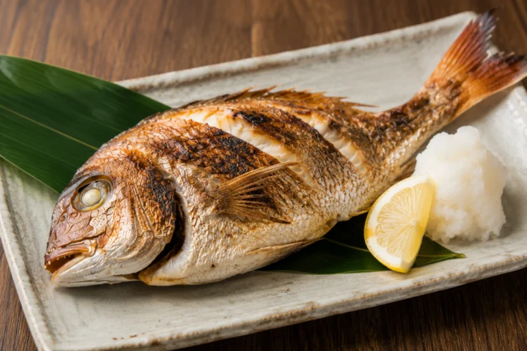 マダイの鯛の塩焼き