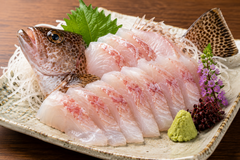 オオモンハタのオオモンハタの刺身